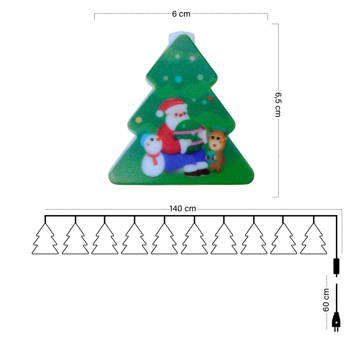 Guirnalda LED Navidad Arboles