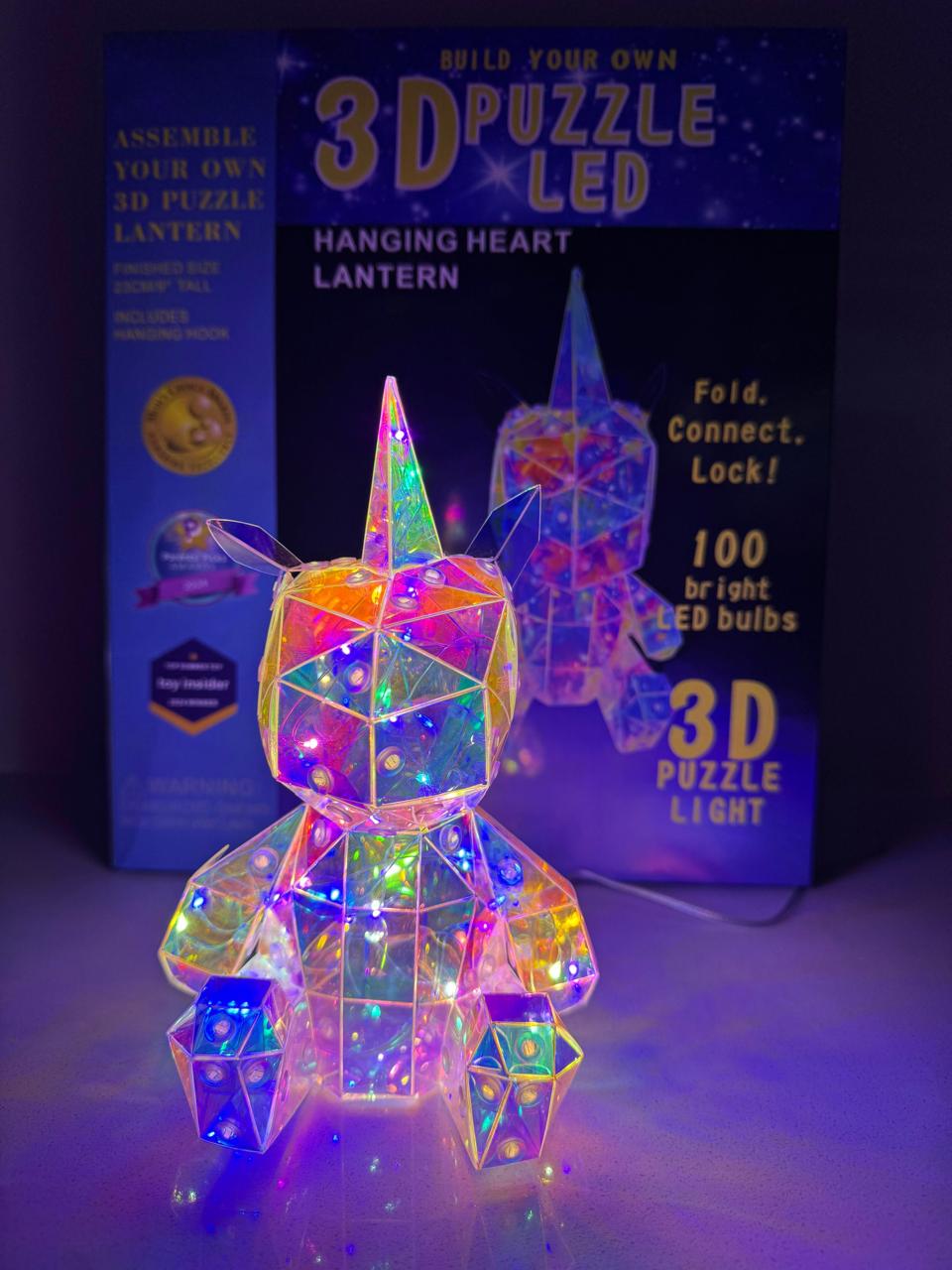 Lampara Puzzle Armable Led Navidad