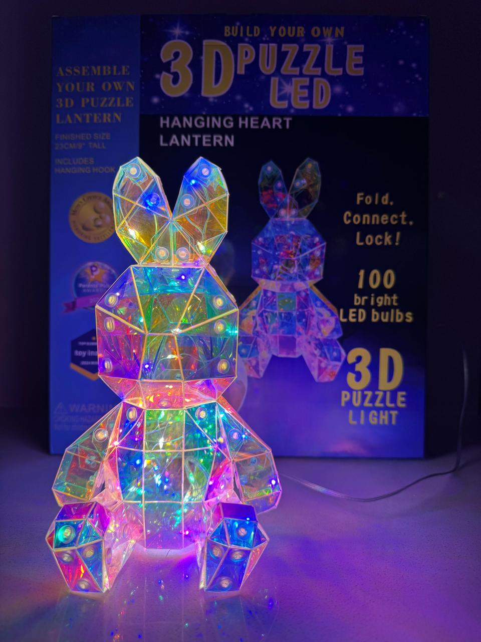 Lampara Puzzle Armable Led Navidad