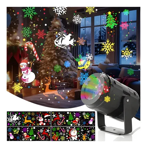 Proyector de figuras navideño diferentes diseños