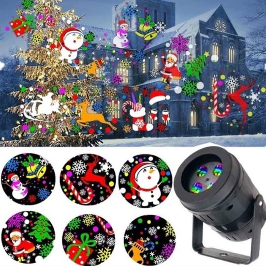 Proyector de figuras navideño diferentes diseños