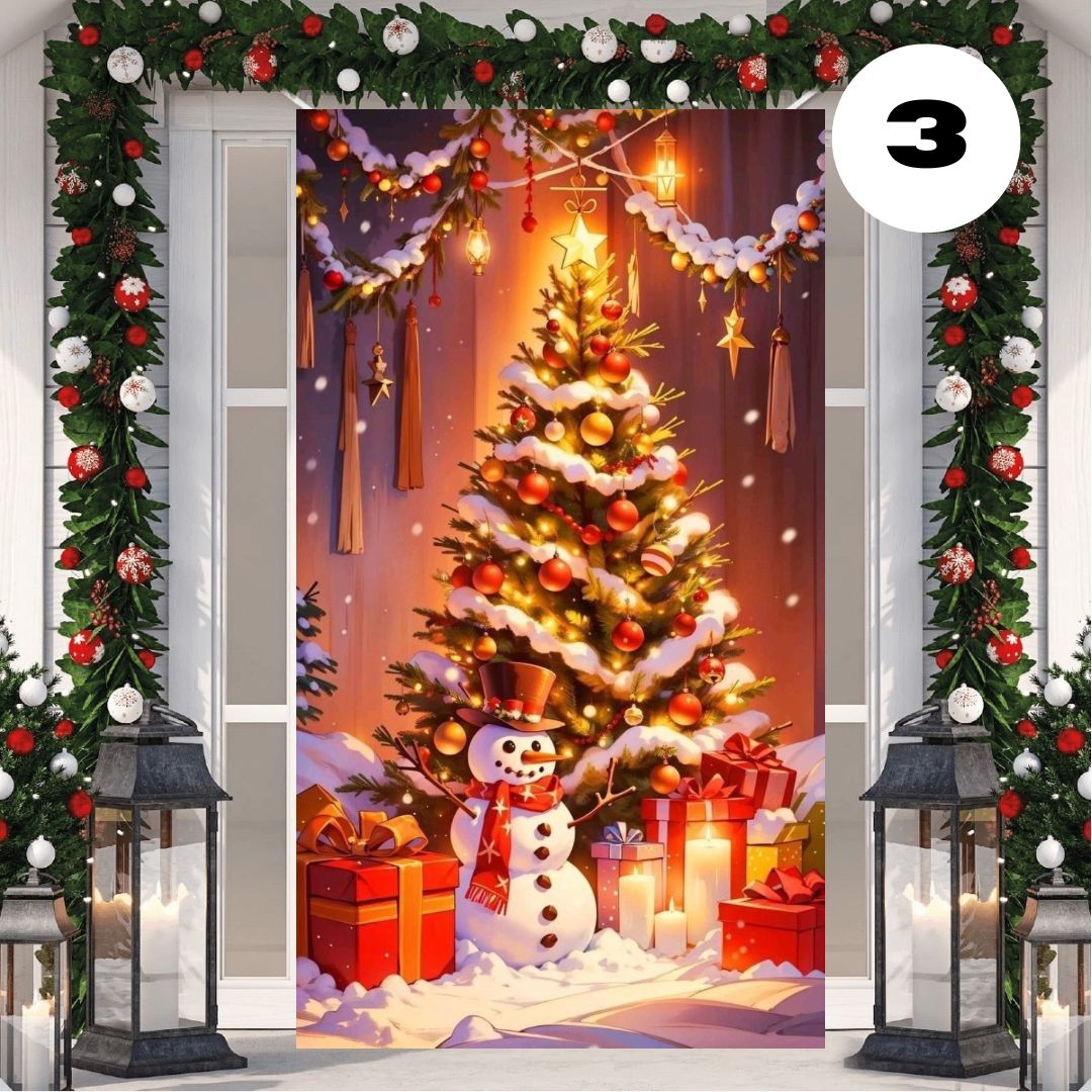 FUNDAS NAVIDEÑAS PARA PUERTAS