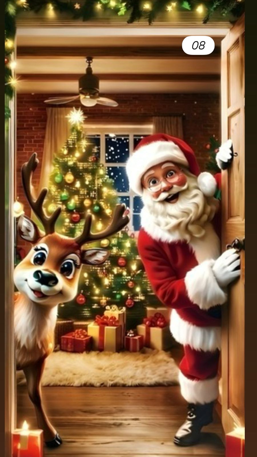 fundas navideñas para puerta