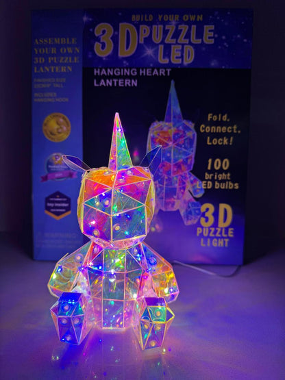 Lampara Puzzle Armable Led Navidad