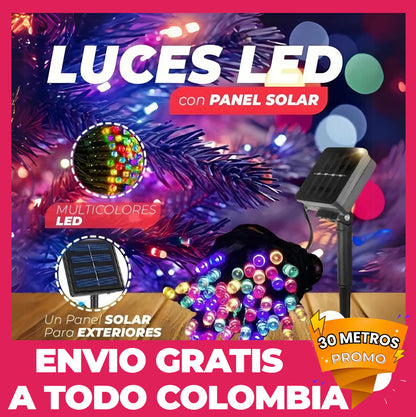 Luces Navidad  Energía Solar Prem 300Led