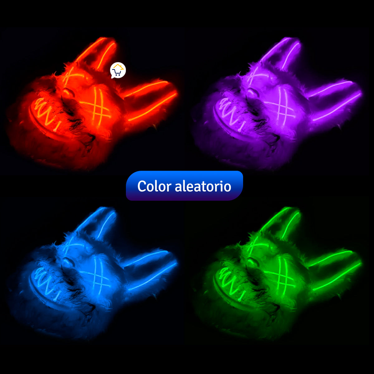 Mascara Conejo Neon Purga