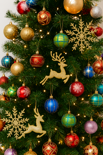 Bolas Plásticas de Navidad Colgantes