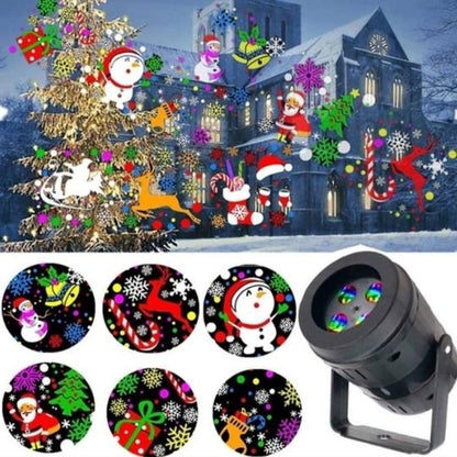 Proyector de figuras navideño diferentes diseños