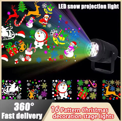 Proyector Figuras Navidad LED