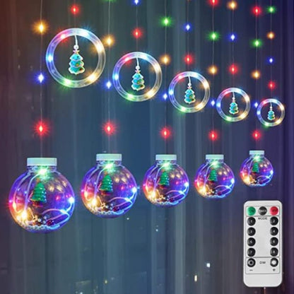 Luces de navidad 3mx70cm circulo/bolas